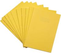 Rhino A4 Exercise Books, 64-Page / 5mm Squared Paper Notebook, 50-Pack, Office & School Stationery Supplies, Yellow
