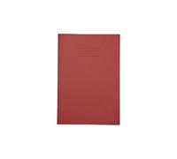 Rhino A4 Exercise Books, 5mm Squared, 80-Page / 1-Pack, Red | Notebooks with Small Squared Paper, Ideal for Maths Lessons - Perfect for Calculations, Accurate Charts & Technical Drawing