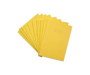 Rhino A4 Exercise Books, 5mm Squared, 80-Page / 50-Pack, Yellow | Notebooks with Small-Squared Paper, Ideal for Maths Lessons - Perfect for Calculations, Plotting Charts & Technical Drawing