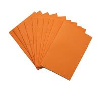 Rhino A4 Exercise Books, 64 Page / 7mm Squared Paper Notebook, 10 Pack, Office & School Stationery Supplies, Orange