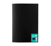 Rhino A4 Exercise Books, 64-Page / 8mm Lined with Margin & 10mm Graph Ruling Reverse Paper Notebook, 1-Pack, Office & School Stationery Supplies, Black