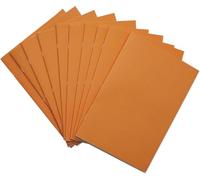 RHINO A4 Exercise Books, 64 Page / 8mm Lined with Margin Paper Notebook, 10 Pack, Office & School Stationery Supplies, Orange