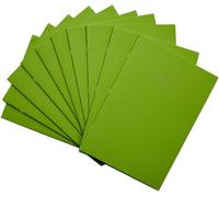 Rhino A4 Exercise Books, 64 Page / 8mm Lined with Margin Paper Notebook, 10 Pack, Office & School Stationery Supplies, Light Green