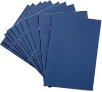 Rhino A4 Exercise Books, 64-Page / 8mm Lined with Margin Paper Notebook, 50-Pack, Office & School Stationery Supplies, Dark Blue