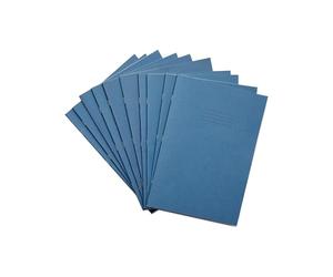 Rhino A4 Exercise Books, 7mm Squared, 80-Page / 50-Pack, Light Blue | Notebooks with Small-Squared Paper, Ideal for Maths Lessons - Perfect for Calculations, Plotting Charts & Technical Drawing