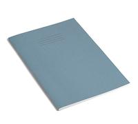 Rhino A4 Exercise Books, 80 Page / 7mm Squared Paper Notebook, 10 Pack, Office & School Stationery Supplies, Light Blue