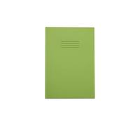 Rhino A4 Exercise Books, 80-Page / 8mm Lined with Margin Paper Notebook, 1-Pack, Office & School Stationery Supplies, Light Green