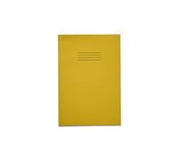 Rhino Stationery Exercise Book | A4 | 80 Page | 8mm Lined With Margin | Yellow | Learning Resources | School Books | Pack of 1