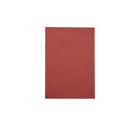 Rhino A4 Exercise Books, 80-Page / 8mm Lined with Margin Paper Notebook, 1-Pack, Office & School Stationery Supplies, Red
