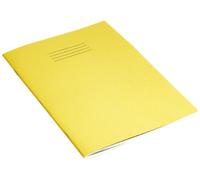 RHINO Stationery Exercise Book | A4 | 80 Page | 8mm Lined With Margin | Yellow | School Books | Pack of 10