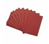 Rhino A4 Exercise Books, 80 Page / 8mm Lined with Margin Paper Notebook, 10 Pack, Office & School Stationery Supplies, Red