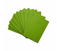 Rhino A4 Exercise Books - 80-page, 8mm lined with margin - 10-pack, Light Green