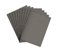 Rhino A4 Exercise Books, 80-Page / 8mm Lined with Margin Paper Notebook, 50-Pack, Office & School Stationery Supplies, Grey
