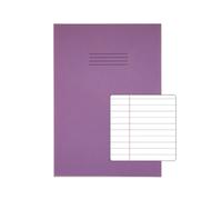 Rhino A4+ Exercise Books 80 Page F8M Purple (Pack of 50) VDU080-214-4