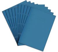 Rhino A4+ Exercise Books, 8mm Ruled, 40-Page / 100-Pack, Light Blue 13 x 9