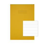 Rhino A4+ Exercise Books 8mm Ruled 80P Yellow (Pack of 50) VC08725
