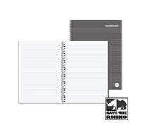RHINO A4 Hardback Notebook Wirebound 160 Pages 8mm Lined