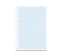RHINO A4 Loose Leaf Graph Paper, 500 Sheets / 1000 Page, 10mm Graph Ruling, Hole Punched, School & Office Stationery Supplies