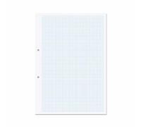 Rhino A4 Loose Leaf Graph Paper, 500 Sheets / 1000 Page, 20mm Graph Ruling, Hole Punched, School & Office Stationery Supplies