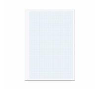 Rhino A4 Loose Leaf Graph Paper, 500 Sheets / 1000 Page, 20mm Graph Ruling, Non Hole Punched, School & Office Stationery Supplies