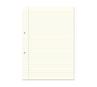RHINO A4 Loose Leaf Lined Cream Paper, 500 Sheets / 1000 Page, 8mm Lined with Margin Paper, Hole Punched, School & Office Stationery Supplies