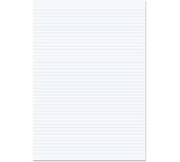 Rhino A4 Loose Leaf Lined Paper, 500 Sheets / 1000 Page, 6mm Lined Paper, 5-Pack, Unpunched, School & Office Stationery Supplies