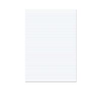 RHINO A4 Loose Leaf Lined Paper, 500 Sheets / 1000 Page, 6mm Lined Paper, Non Hole Punched, School & Office Stationery Supplies