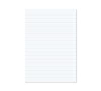 Rhino A4 Loose Leaf Lined Paper, 500 Sheets / 1000 Page, 15mm Lined Paper, Non Hole Punched, School & Office Stationery Supplies