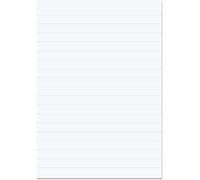 Rhino A4 Loose Leaf Lined Paper, 500 Sheets / 1000 Pages, 15mm Lined Paper, 5-Pack, Unpunched, School & Office Stationery Supplies