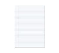 RHINO A4 Loose Leaf Lined Paper, 500 Sheets / 1000 Pages, 6mm Lined with Margin, Non-Hole Punched, School & Office Stationery Supplies