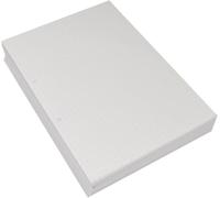 Rhino A4 Loose Leaf Lined Paper, 500 Sheets / 1000 Pages, 7mm Squared Paper, 5-Pack, Hole Punched, School & Office Stationery Supplies