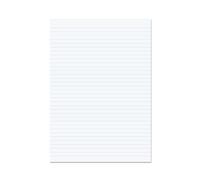 RHINO A4 Loose Leaf Lined Paper, 500 Sheets / 1000 Page, 8mm Lined Paper, Hole Punched, School & Office Stationery Supplies