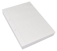 RHINO A4 Loose Leaf Lined Paper, 500 Sheets / 1000 Page, 8mm Lined with Margin Paper, Hole Punched, School & Office Stationery Supplies