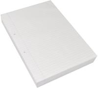 Rhino A4 Loose Leaf Lined Paper, 500 Sheets / 1000 Pages, 8mm Lined with Margin Paper, 5-Pack, Hole Punched, School & Office Stationery Supplies