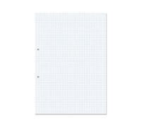 RHINO A4 Loose Leaf Squared Paper, 500 Sheets / 1000 Page, 5mm Squared Paper, Hole Punched, School & Office Stationery Supplies