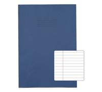 Rhino Oversized Exercise Books, 80-Page / 8mm Lined with Margin Paper Notebook, 50-Pack, 13 x 9 Writing Book, Office & School Stationery Supplies, Dark Blue
