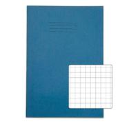 Rhino 13 x 9 Oversized Exercise Books, 80 Page, Light Blue, 10mm Squared Pages (Pack 50)