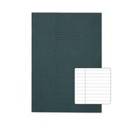 Rhino A4 Plus Exercise Book Dark Green Ruled 80 page (Pack 50) VDU080-