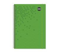 Rhino PP NoteBK A4 200P F8 Green PK6