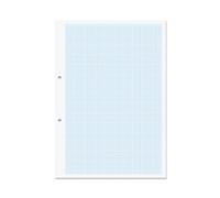 RHINO A4 Loose Leaf Graph Paper, 500 Sheets / 1000 Page, 10mm Graph Ruling, Hole Punched, School & Office Stationery Supplies