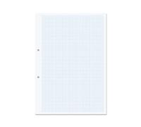 RHINO A4 Punched Graph Paper 500 Leaf 2:10:20 Graph Ruling Pack of 1