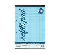 Rhino A4 Special Refill Pad 50 Leaf 7mm Squared Blue Tinted Paper (Pack 6) - HABQ-8
