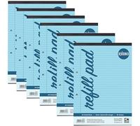 Rhino A4 Special Refill Pad 50 Leaf Feint Ruled 8mm With Margin Blue Tinted Paper (Pack 6) - HABFM-0