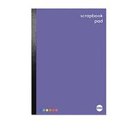 RHINO A4+ Scrapbook, 80 Page / 13 x 9in, 6 Pack, Multi-Colour Sugar Paper, Photo Album Book with Sturdy Cover