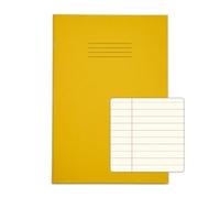 Rhino A4 Special Exercise Book 48 Page Ruled F8M Yellow with Tinted Cr