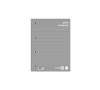 RHINO A4 Spiral Notebook, 140 Page / 8mm Lined with Margin Writing Book, 1 Pack, Wirebound Pad, School & Office Stationery Supplies