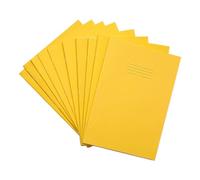 Rhino A4 Special Exercise Book 48 Page Ruled F8M Yellow with Tinted Blue Paper (