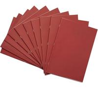 Rhino A4 Tinted Exercise Book, 8mm Ruled + Margin, 48-Page / 50-Pack, Red
