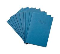 Rhino A4 Special Exercise Book 48 Page Ruled F8M Light Blue with Tinted Cream Paper (Pack 10) - EX68197CV-2