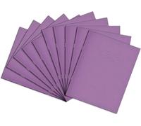 Rhino 9 x 7 Exercise Book 80 Page Ruled F8M Purple (Pack 100) - VEX554-300-6